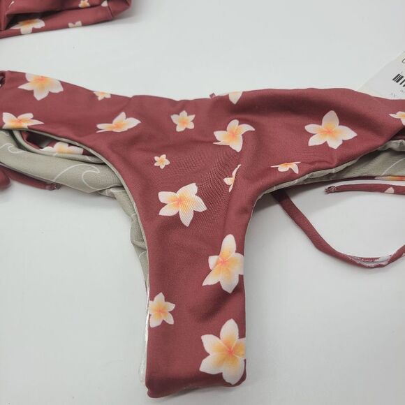 Nirvanic Swim Bikini Umika Bottom in Plumeria Clay (M) - Picture 4 of 5